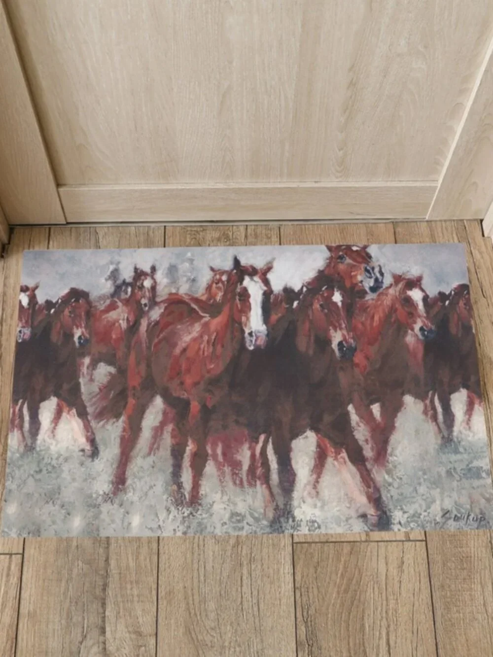 New Running Horses Rug Mat